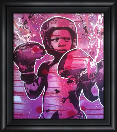 Framed Boxer Kid 1 Print