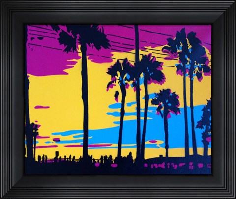 Framed California Sunset Print