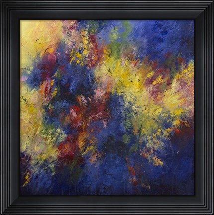 Framed Color Burst Print