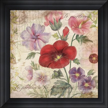 Framed French Garden Print