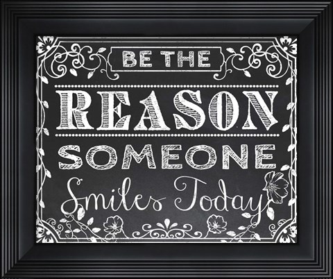 Framed Chalk Board 2 Print