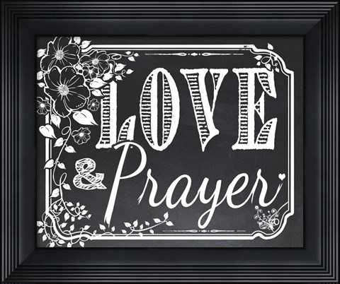 Framed Chalk Board 3 Print