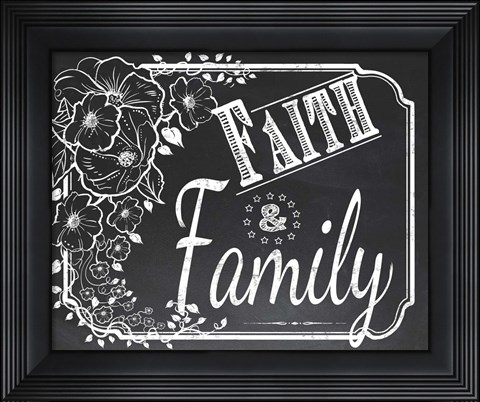 Framed Chalk Board 4 Print