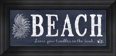Framed Beach 2 Print