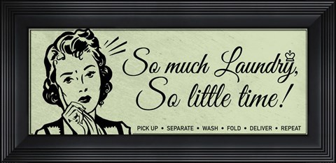 Framed Laundry 1 Print