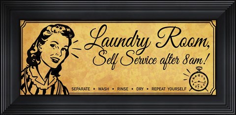 Framed Laundry 2 Print