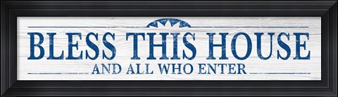 Framed Bless This House Print