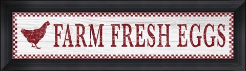 Framed Farm Fresh Eggs, Print