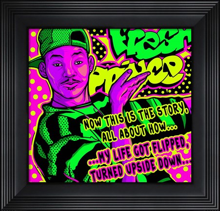 Framed Fresh Prince Print