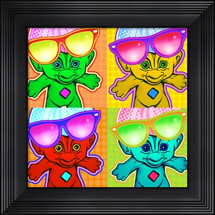 Framed Troll 4 Square Print