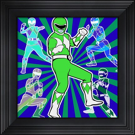 Framed Power Ranger 1 Print