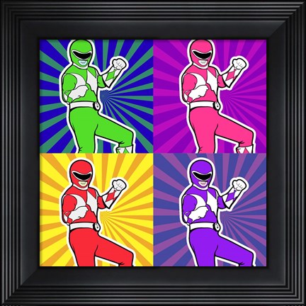 Framed Power Ranger 2 Print