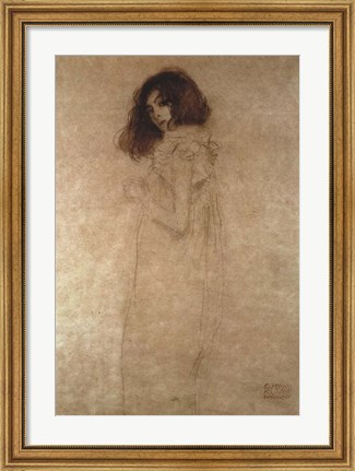 Framed Portrait of a Young Woman, 1896-97 Print