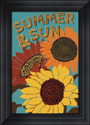 Framed Summer and Sun Print