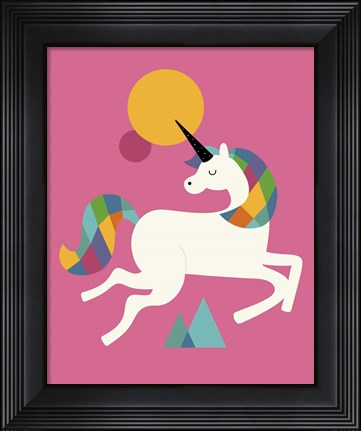 Framed To Be A Unicorn Print