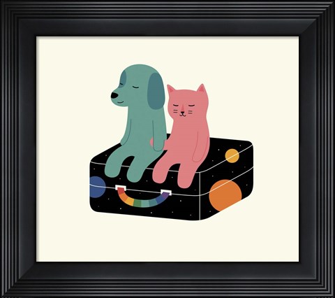 Framed Travel More Print