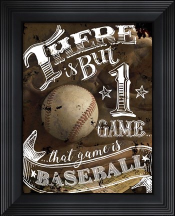 Framed That Game is Baseball Print