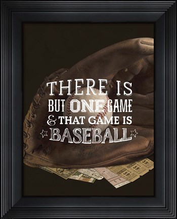 Framed There is One Game Print