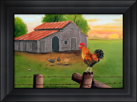 Framed Big Red Print