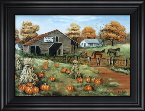 Framed Cooksville Barn Print