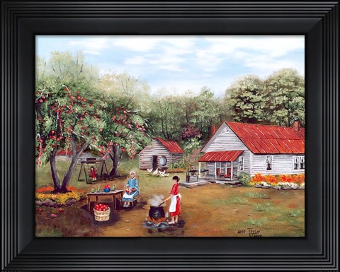 Framed Making Applebutter Print
