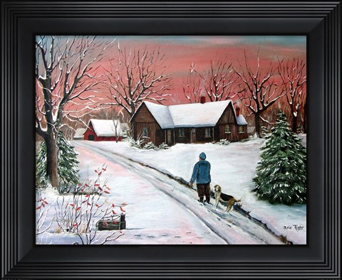 Framed Morning Red Print