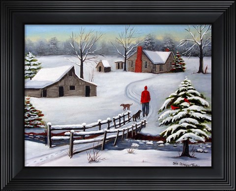Framed Foot Bridge Print