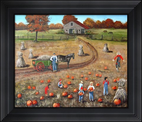 Framed Pumpkin Patch Print