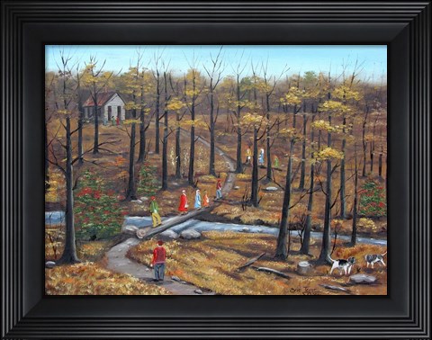 Framed Hog Hill School Print