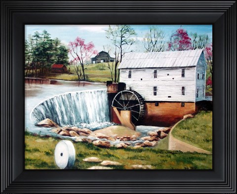 Framed Murray&#39;s Mill in the Spring Print