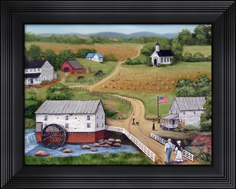 Framed Murray&#39;s Mill The Past Print