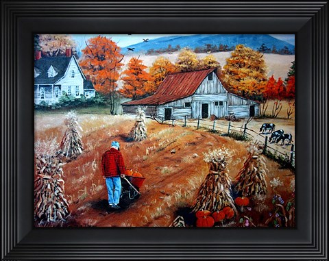 Framed Down on The Farm Print
