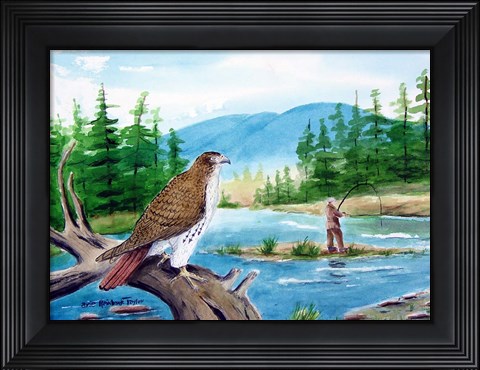 Framed Fishing Print