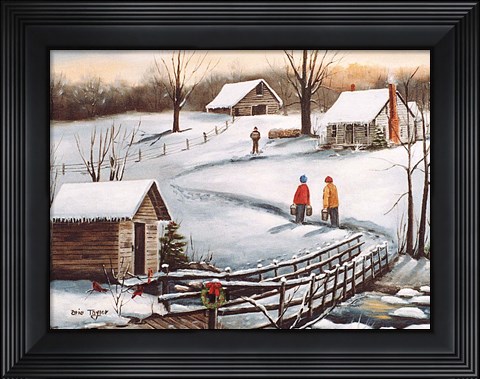 Framed Old Springhouse Print