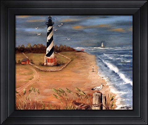 Framed Cape Hatteras and the Seagull Print
