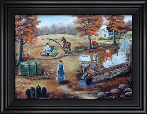 Framed Making Molasses 1 Print