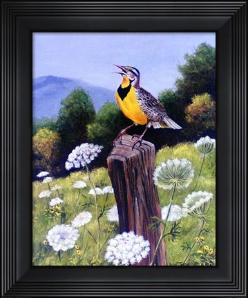 Framed Meadowlark Print