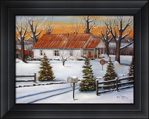 Framed Mom and Dad&#39;s in Winter Print