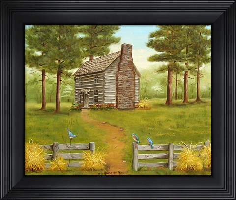 Framed Old Hickory Tavern In The Spring Print