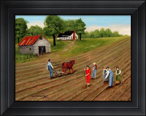 Framed Choppn&#39; Cotton 2 Print