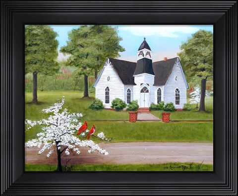 Framed St. Paul&#39;s In The  Spring Print