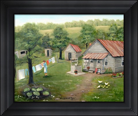 Framed Wash Day Print