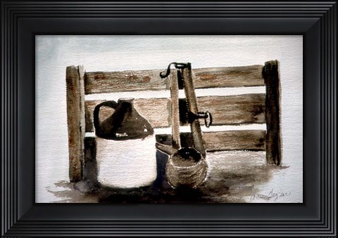 Framed Brown Jug Print