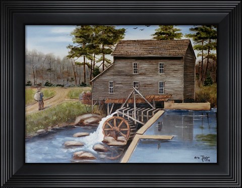 Framed Howard&#39;s Creek Mill 1930s Print