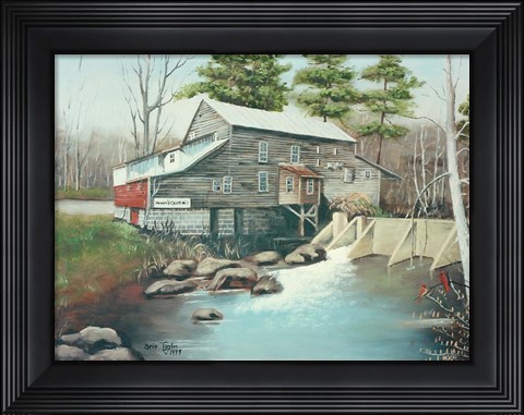 Framed Howard&#39;s Creek Mill Print