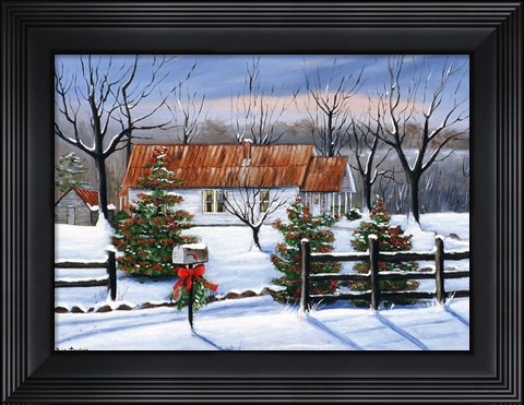 Framed Mom and Dad&#39;s at Christmas Print