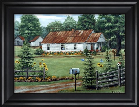 Framed Mom and Dad&#39;s in Summer Print
