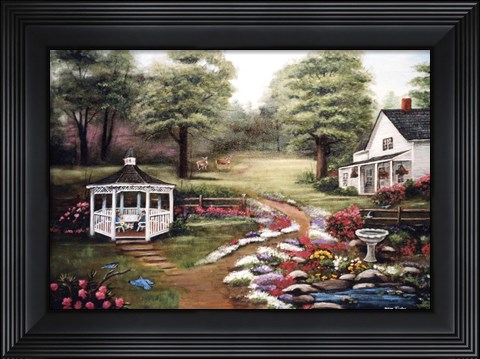 Framed Rock Garden Print