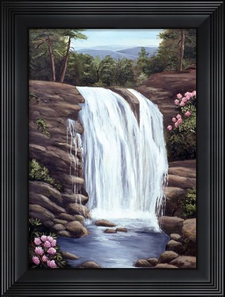 Framed Blue Ridge Waterfall Print