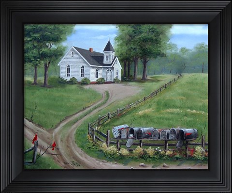 Framed Plateau Methodist Print